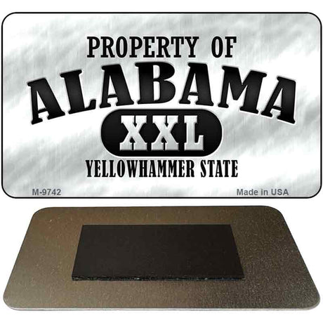 Property Of Alabama Novelty Metal Magnet M-9742