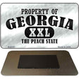 Property Of Georgia Novelty Metal Magnet M-9751