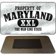 Property Of Maryland Novelty Metal Magnet M-9761