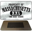 Property Of Massachusetts Novelty Metal Magnet M-9762