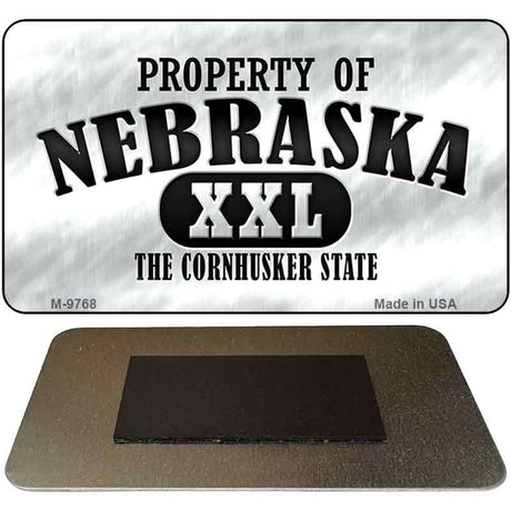 Property Of Nebraska Novelty Metal Magnet M-9768