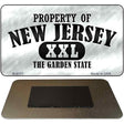 Property Of New Jersey Novelty Metal Magnet M-9771