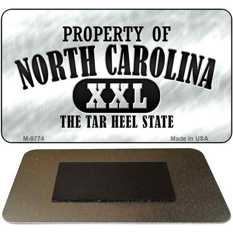 Property Of North Carolina Novelty Metal Magnet M-9774