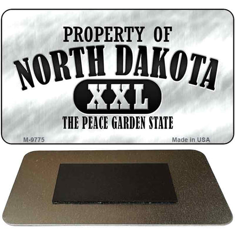 Property Of North Dakota Novelty Metal Magnet M-9775