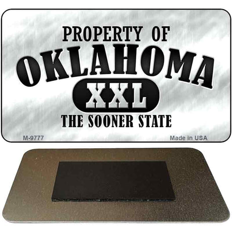 Property Of Oklahoma Novelty Metal Magnet M-9777