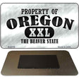 Property Of Oregon Novelty Metal Magnet M-9778