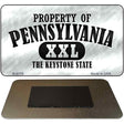 Property Of Pennsylvania Novelty Metal Magnet M-9779