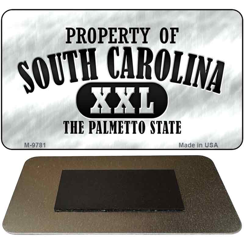 Property Of South Carolina Novelty Metal Magnet M-9781