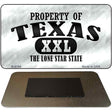 Property Of Texas Novelty Metal Magnet M-9784