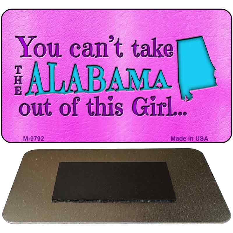 Alabama Girl Magnet Novelty Metal M-9792