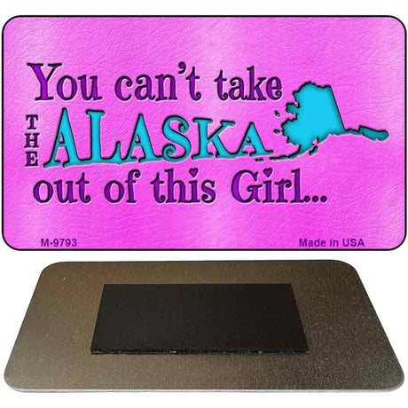 Alaska Girl Novelty Metal Magnet M-9793