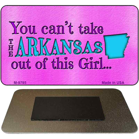 Arkansas Girl Novelty Metal Magnet M-9795