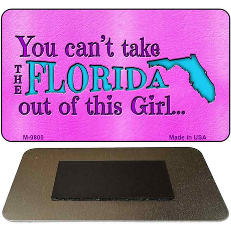 Florida Girl Novelty Metal Magnet M-9800