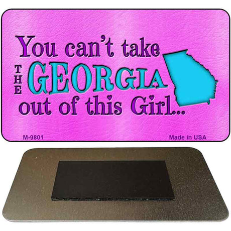 Georgia Girl Novelty Metal Magnet M-9801