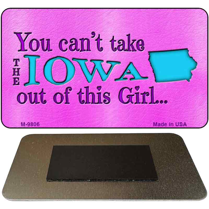 Iowa Girl Novelty Metal Magnet M-9806