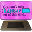 Kansas Girl Novelty Metal Magnet M-9807