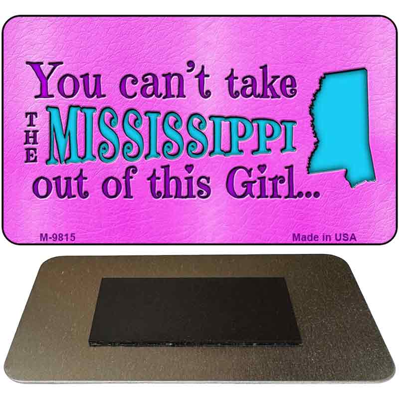 Mississippi Girl Novelty Metal Magnet M-9815