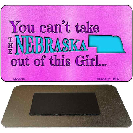 Nebraska Girl Novelty Metal Magnet M-9818