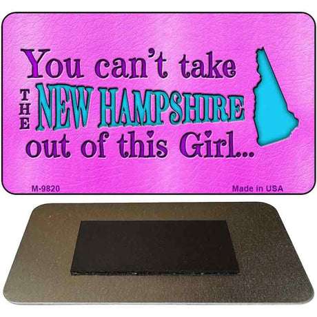 New Hampshire Girl Novelty Metal Magnet M-9820