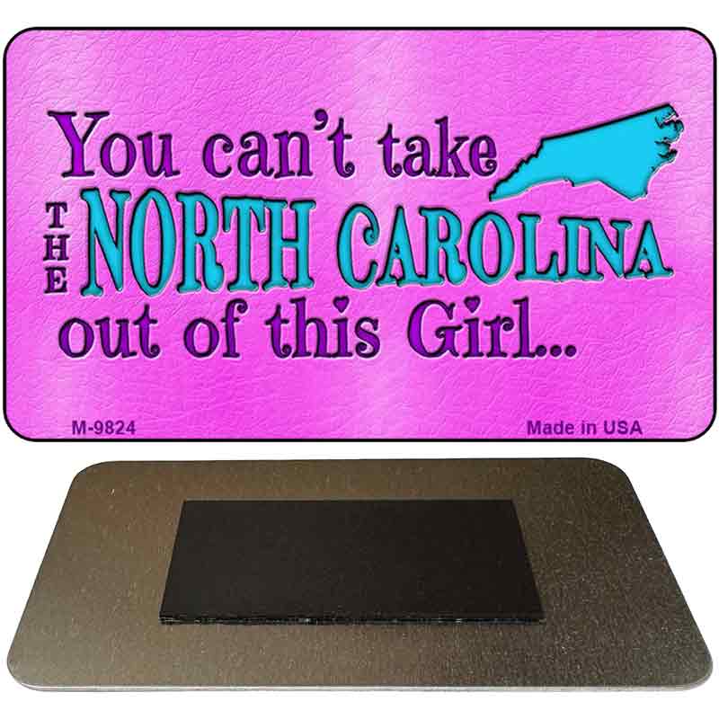 North Carolina Girl Novelty Metal Magnet M-9824