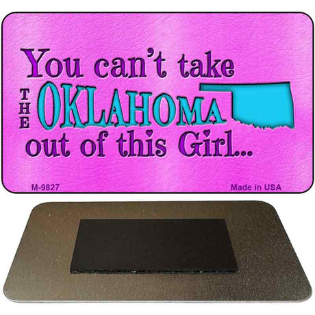 Oklahoma Girl Novelty Metal Magnet M-9827