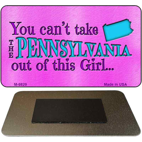 Pennsylvania Girl Novelty Metal Magnet M-9829