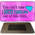 South Carolina Girl Novelty Metal Magnet M-9831