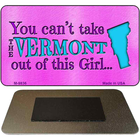 Vermont Girl Novelty Metal Magnet M-9836