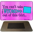 Wyoming Girl Novelty Metal Magnet M-9841