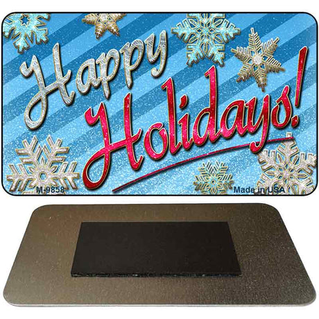 Happy Holidays Novelty Metal Magnet M-9858