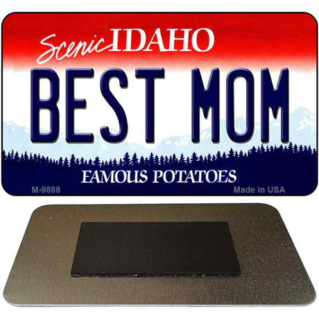 Best Mom Idaho State Metal Novelty Magnet M-9888