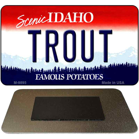 Trout Idaho State Metal Novelty Magnet M-9895