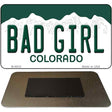 Bad Girl Colorado State Metal Novelty Magnet M-9934