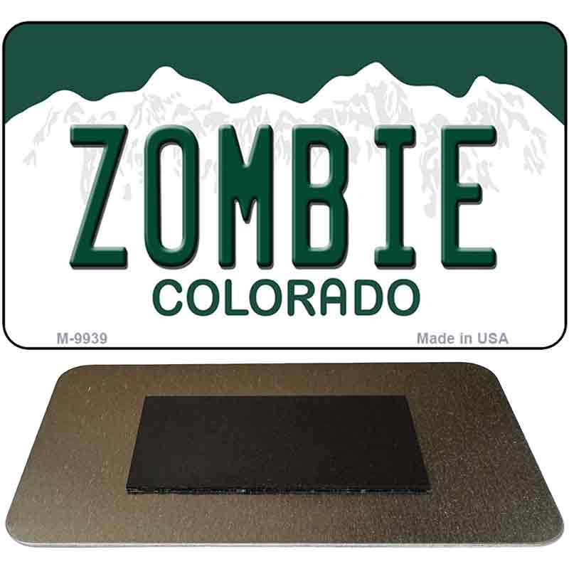 Zombie Colorado State Metal Novelty Magnet M-9939