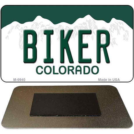 Biker Colorado State Metal Novelty Magnet M-9940