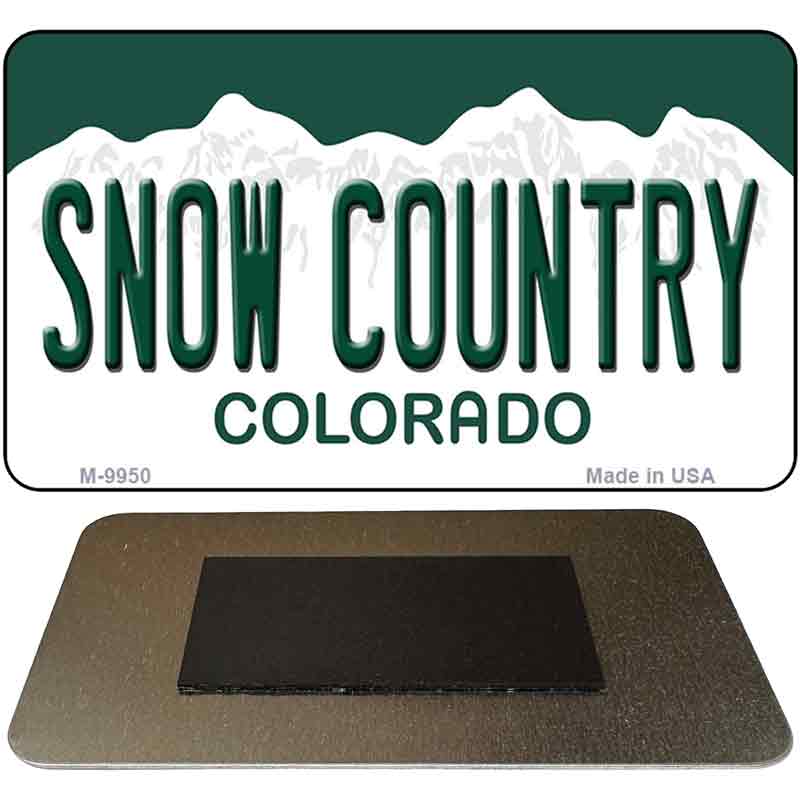 Snow  Colorado State Metal Magnet Novelty M-9950