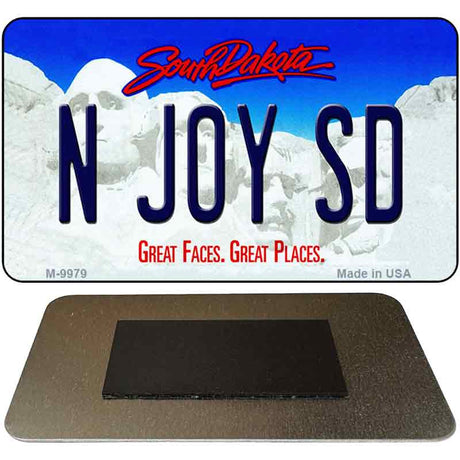 N Joy SD South Dakota State Magnet Novelty M-9979