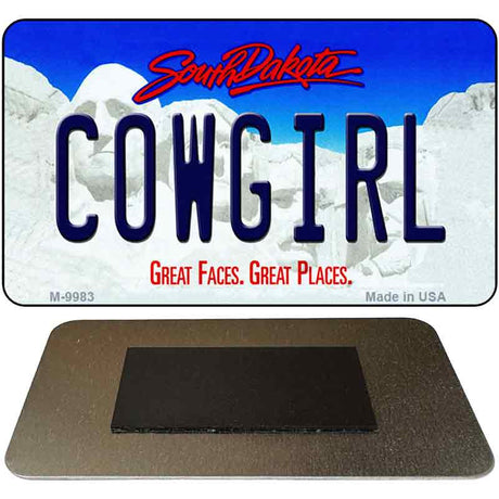 Cowgirl South Dakota State Magnet Novelty M-9983