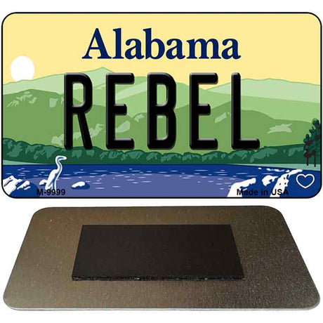 Rebel Alabama State Magnet Novelty M-9999