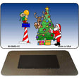 Santa Elf Tree Novelty Metal Magnet XMAS-03