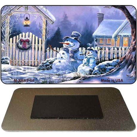 Snowmen Novelty Metal Magnet XMAS-04