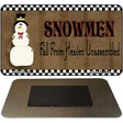 Snowmen Fall From Heaven Novelty Metal Magnet XMAS-24