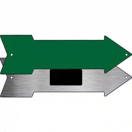 Green Novelty Metal Arrow Sign 8" x 2.25" (MA)