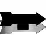 Black Novelty Metal Arrow Sign 8" x 2.25" (MA)