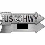 Diamond US Highway Novelty Metal Arrow Sign 8" x 2.25" (MA)