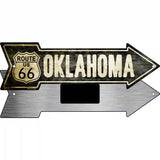 Vintage Route 66 Oklahoma Novelty Metal Arrow Sign 8" x 2.25" (MA)