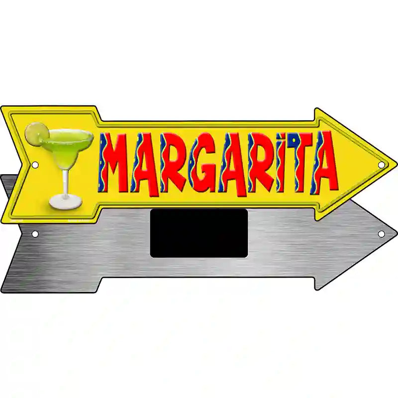 Margarita Novelty Metal Arrow Sign 8" x 2.25" (MA)