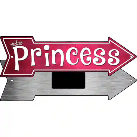 Princess Novelty Metal Arrow Sign 8" x 2.25" (MA)