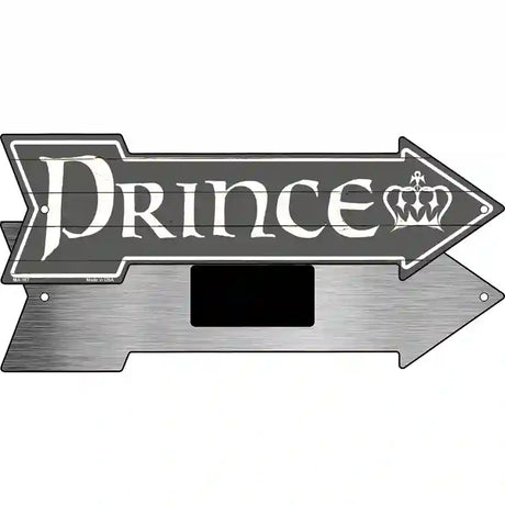 Prince Novelty Metal Arrow Sign 8" x 2.25" (MA)