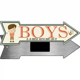 Boys Novelty Metal Arrow Sign 8" x 2.25" (MA)